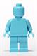 Medium Azure Lego Monochrome minifigure